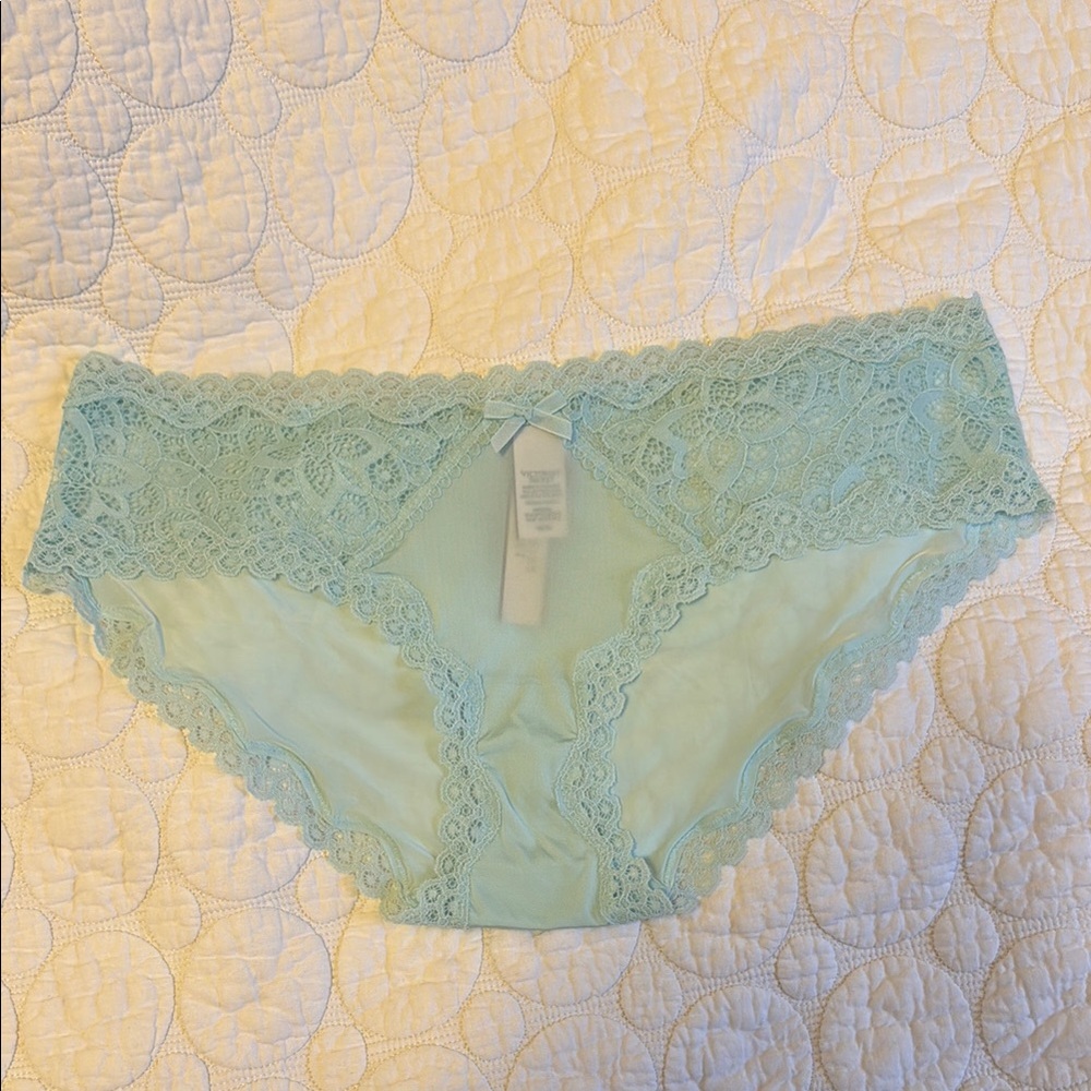 Victoria's Secret Light Blue Lace Hipkini Panties